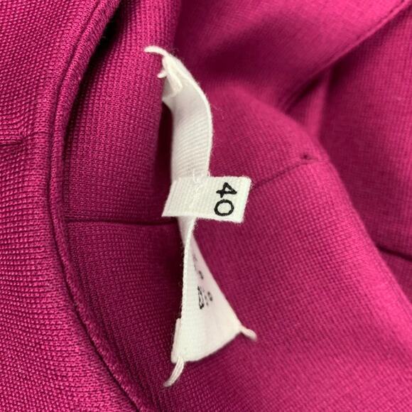 MAISON MARTIN MARGIELA Size 4 Raspberry Viscose Blend Fitted Cocktail Dress - Picture 6 of 7